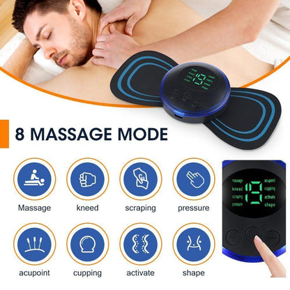 Mini Body Massager Pack 2x Black ABS Portable